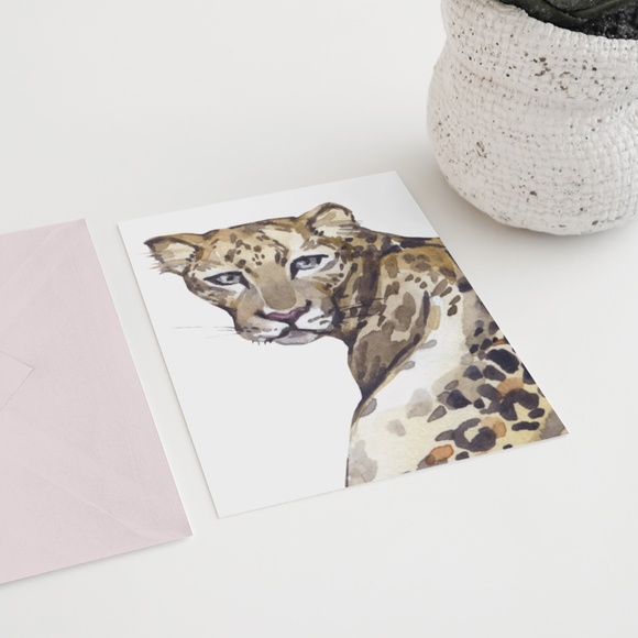 Jaguar Watercolor Wall Art Print Poster Unframed, Leopard Print - Picture 7 of 8